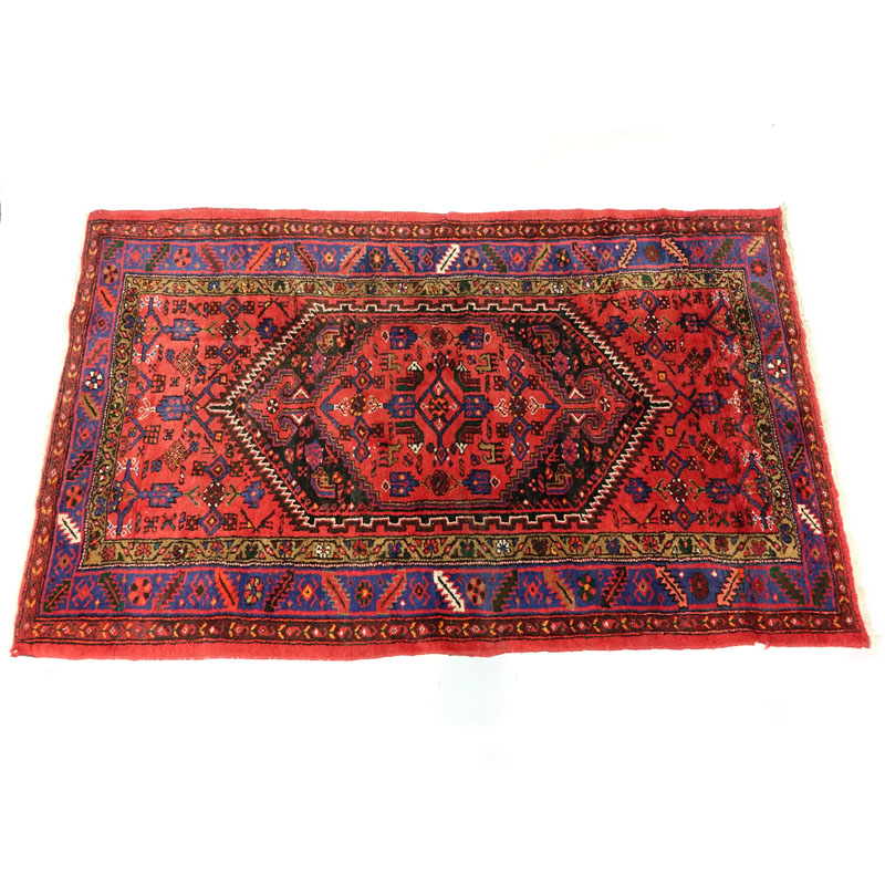 Semi-Antique Handmade Persian Style Rug