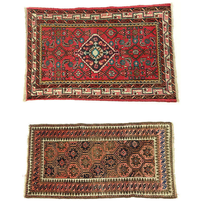 Grouping of Two (2) Semi-Antique Handmade Rugs