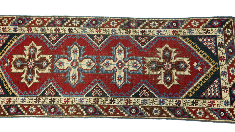 Grouping of Two (2) Semi-Antique Handmade Rug and Runner