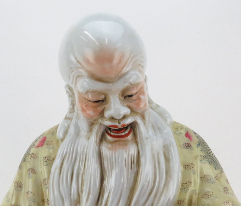 Later 20th Century Chinese Porcelain Immortal Figure