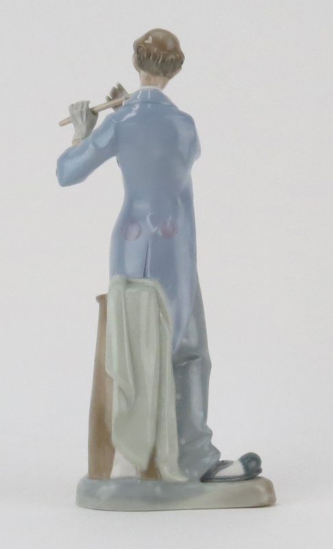 Zaphir Lladro Style Clown Musician Porcelain Figurine