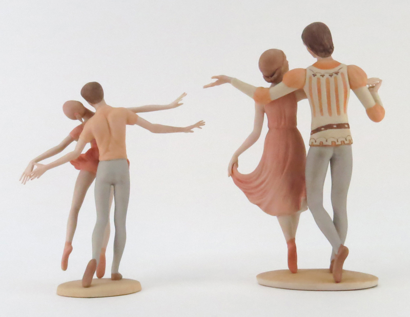 Two (2) Limited Edition Laszlo Ispanky Polychrome Ballerina Porcelain Figurines