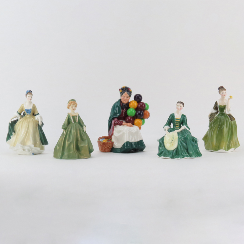 Group of Five (5) Royal Doulton Figurines