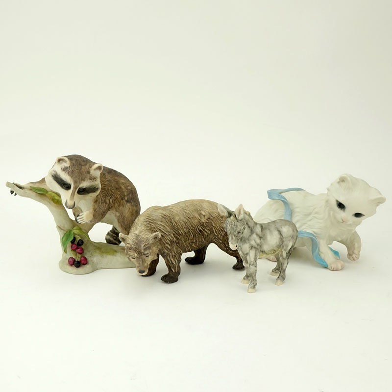 Group Of Four (4) Cybis Bisque Porcelain Animal Figurines