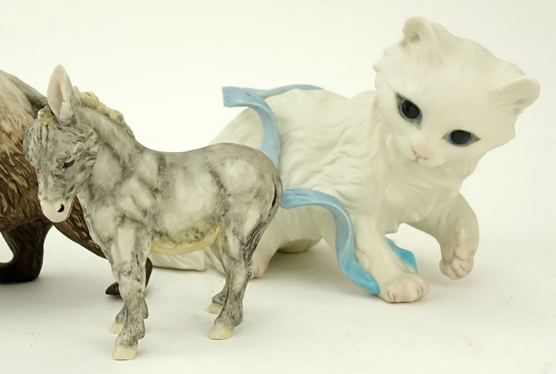 Group Of Four (4) Cybis Bisque Porcelain Animal Figurines