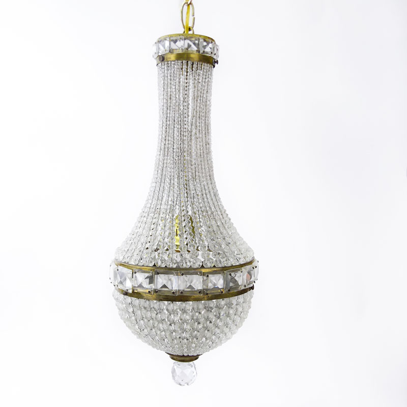 Antique Elegant Beaded Chandelier