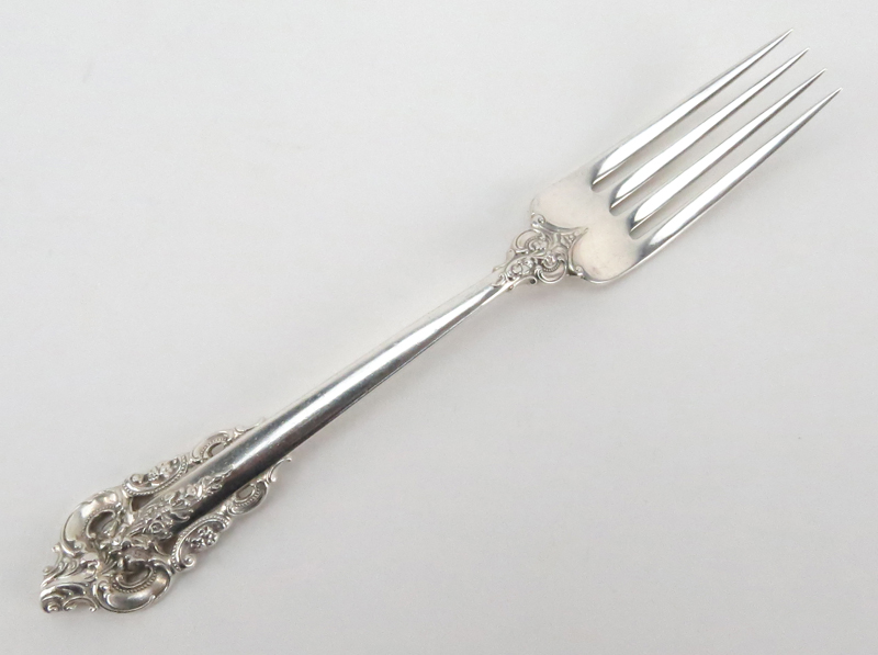 Hundred Twenty Two (122) Piece Wallace "Grand Baroque" Sterling Silver Flatware