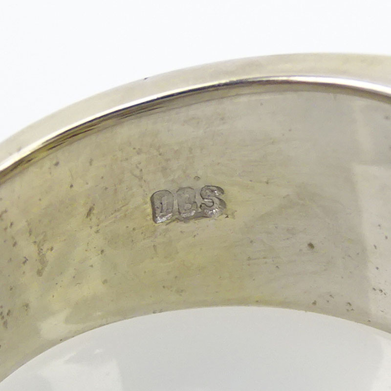3.30 Carat Invisible Set Diamond and 18 Karat White Gold Ring
