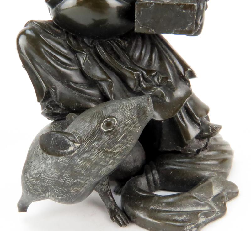 Group Of Three (3) Bronze Rat Figurines