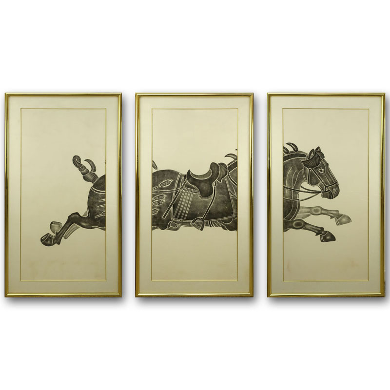 A Triptych of Decorative Framed Prints