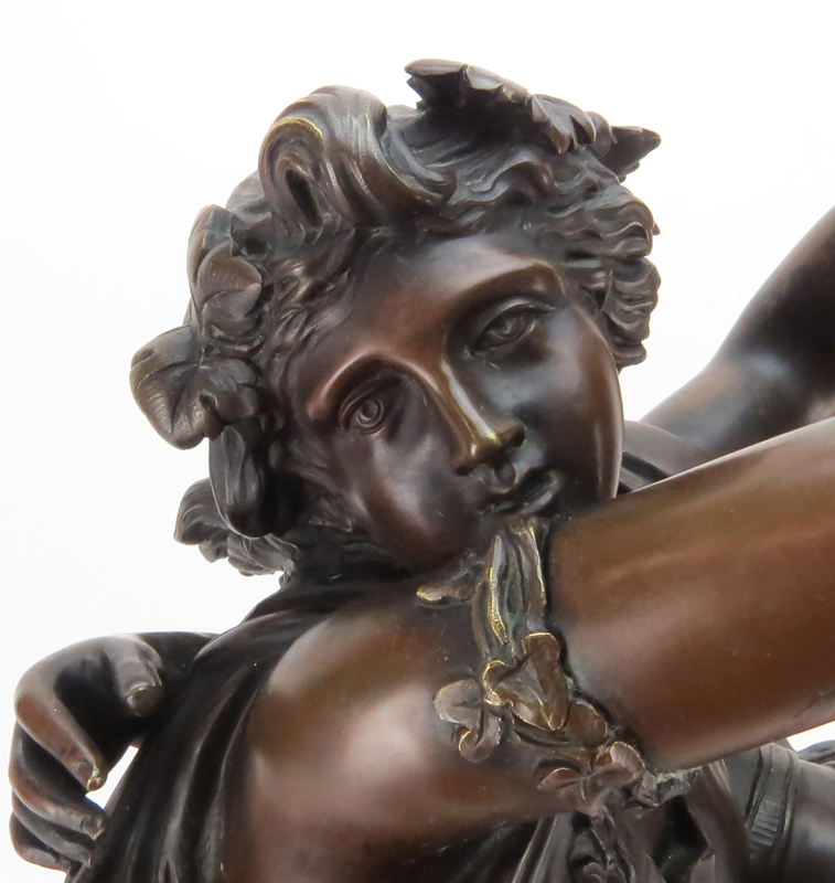 After: Claude Michel Clodion, French (1738-1814) "Bacchanalia" Bronze Sculpture