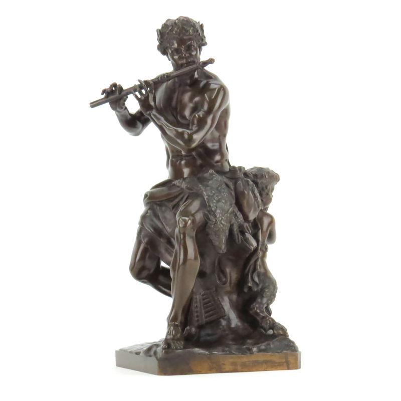 After: Antoine Coysevox, French (1640-1720) "Pan and Satyr" Bronze Sculpture