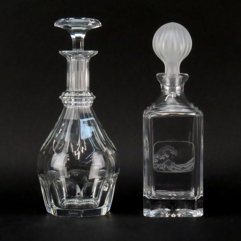 Grouping of Two (2) Vintage  Decanters