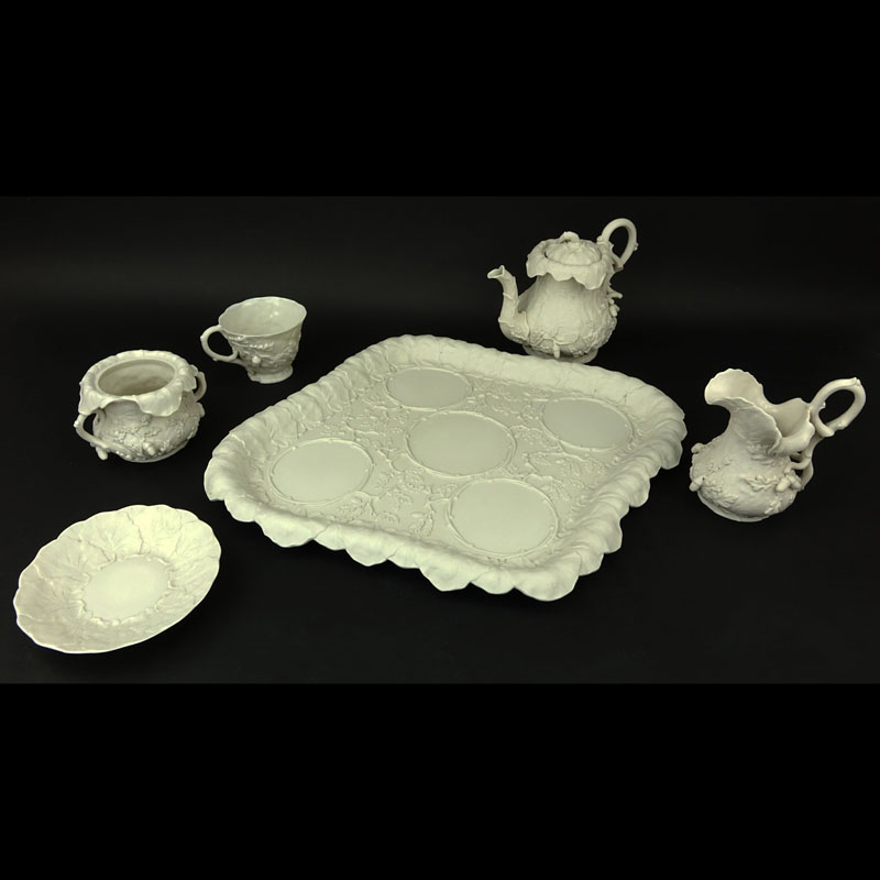 Antique Bisque Partial Tea Set