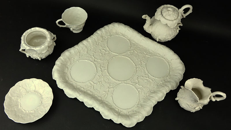 Antique Bisque Partial Tea Set