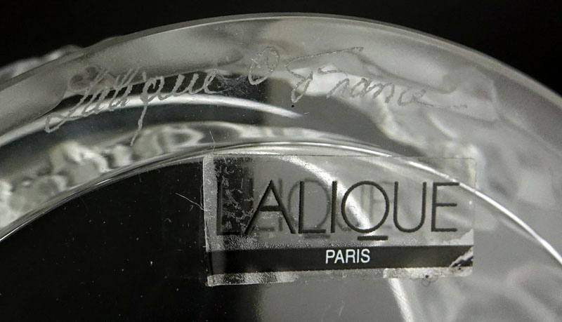 Lalique "Les Enphants" Frosted Crystal Powder Box