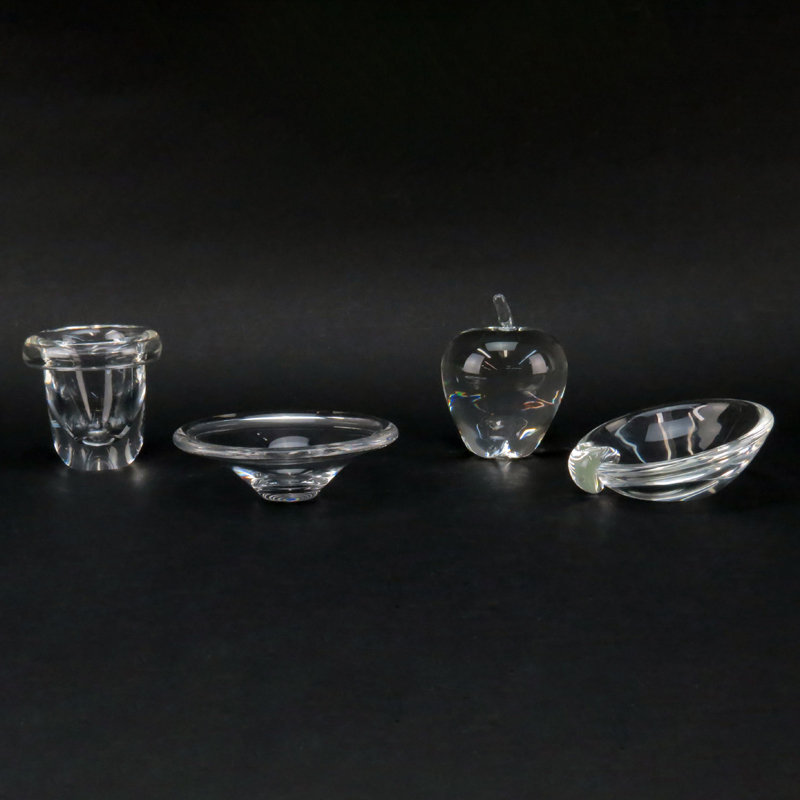 Collection of Four (4) 20th Century Art Glass Items