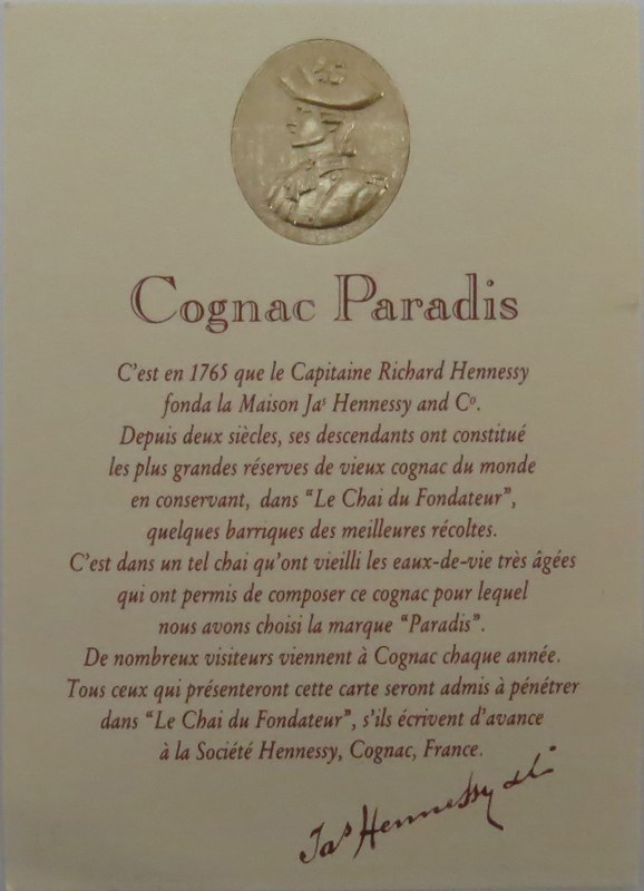 Hennessy Paradis France Cognac Bottle in Original Presentation Box