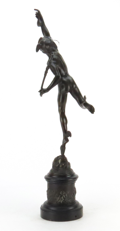 After: Jean "Giambologna" Boulogne, Italian (1529-1608) "Mercury" Classical Bronze Sculpture