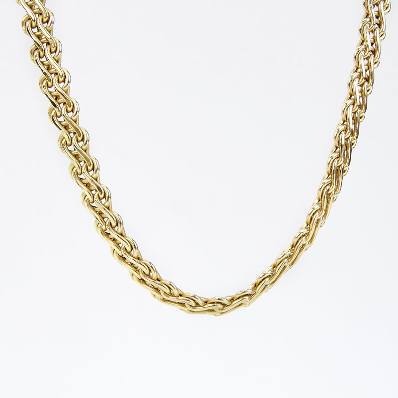 Italian 14 Karat Yellow Gold Link Necklace