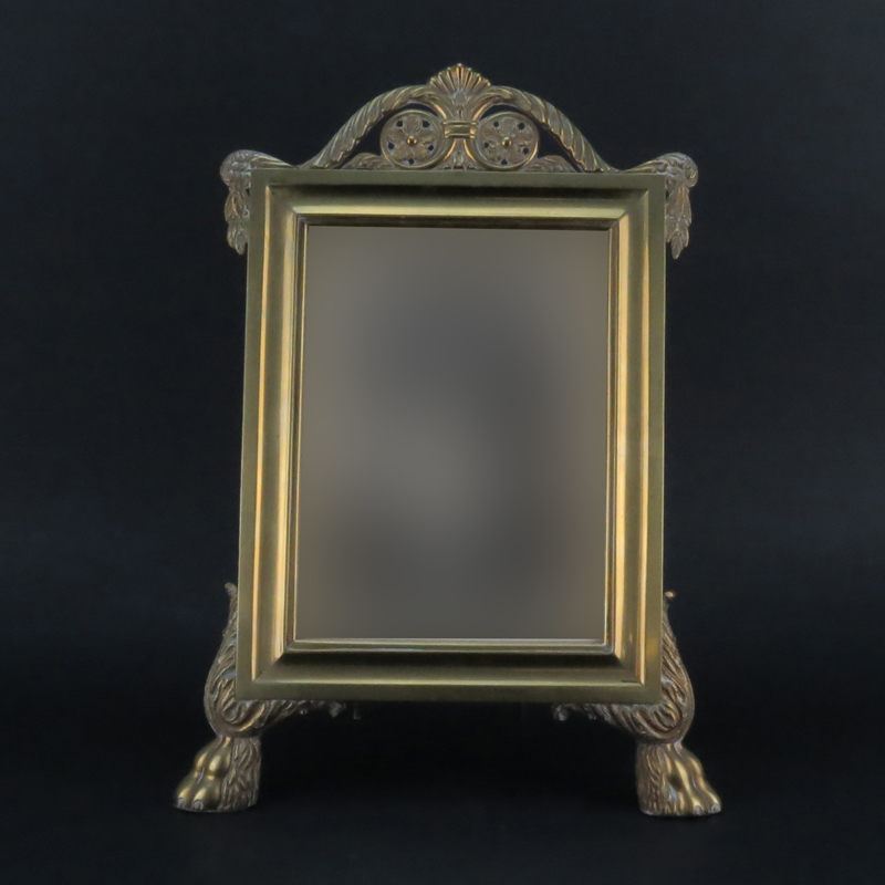 Antique French Empire Style Gilt Bronze Picture Frame