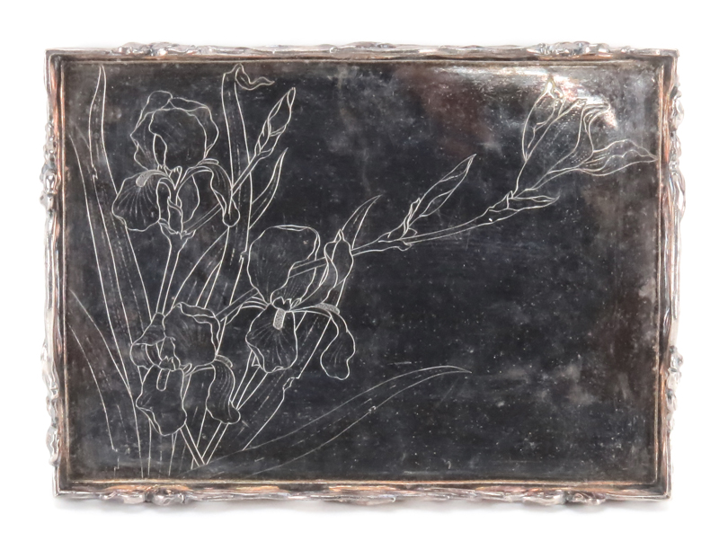 Art Nouveau Silver Plate Tray