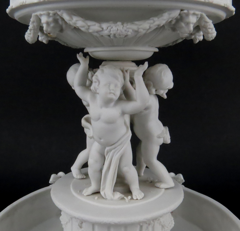 19/20th Century Sevres Style Bisque Porcelain Centerpiece