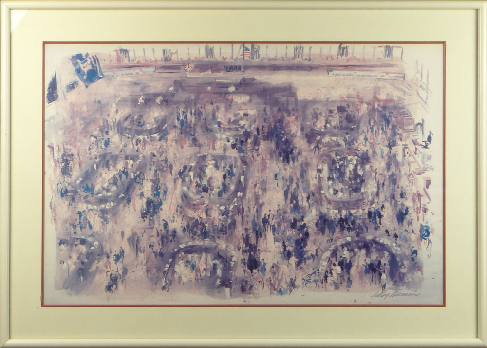 LeRoy Neiman, American (1921-2012) Color Lithograph "Stock Market"