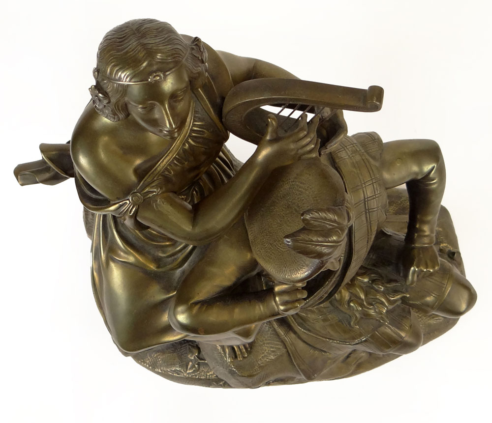 Romantic style Gilt Bronze Sculpture