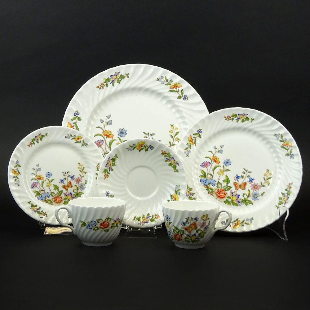 Fifty Three (53) Piece Set of Aynsley Cottage Garden Dinnerware