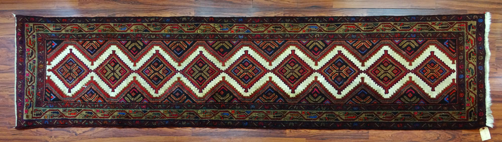 Vintage Afghan Rug Runner