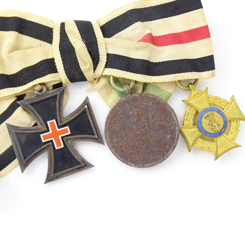 Collection of Saxon 1870-1871 Medals of Distinction on Grosgrain Ribbons