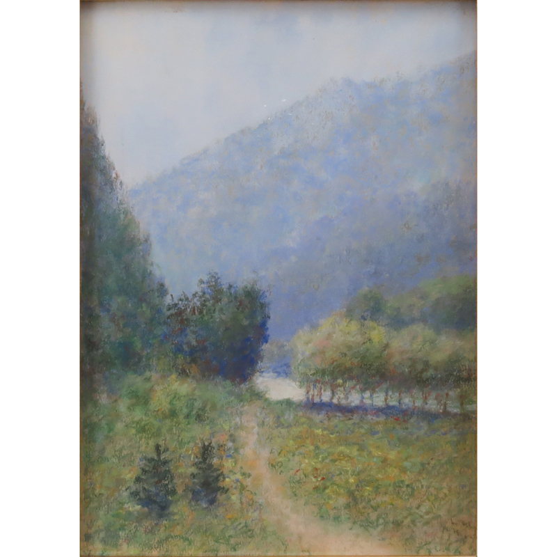 Possibly George Wright, American (1872-1951) "Untitled" Pastel on Board