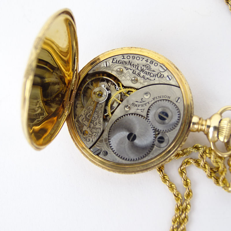 1903 14 Karat Gold Elgin Pocket Watch Serial #10907480