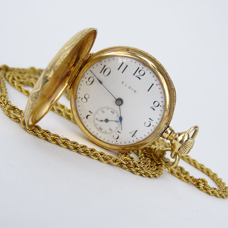 1903 14 Karat Gold Elgin Pocket Watch Serial #10907480