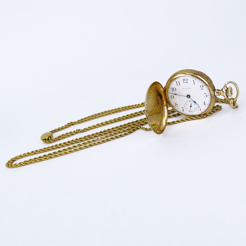 1903 14 Karat Gold Elgin Pocket Watch Serial #10907480