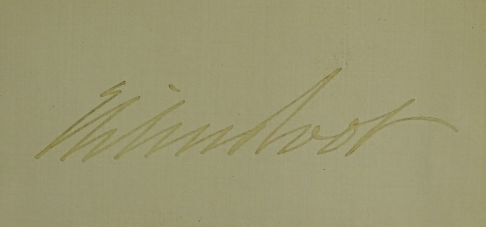 Elihu Root (February 15, 1845 – February 7, 1937) Antique Engraved Portrait with Handwritten Signature, on framed paper and under portrait, was an American lawyer and statesman who served as the Secretary of War (1899–1904) under two presidents