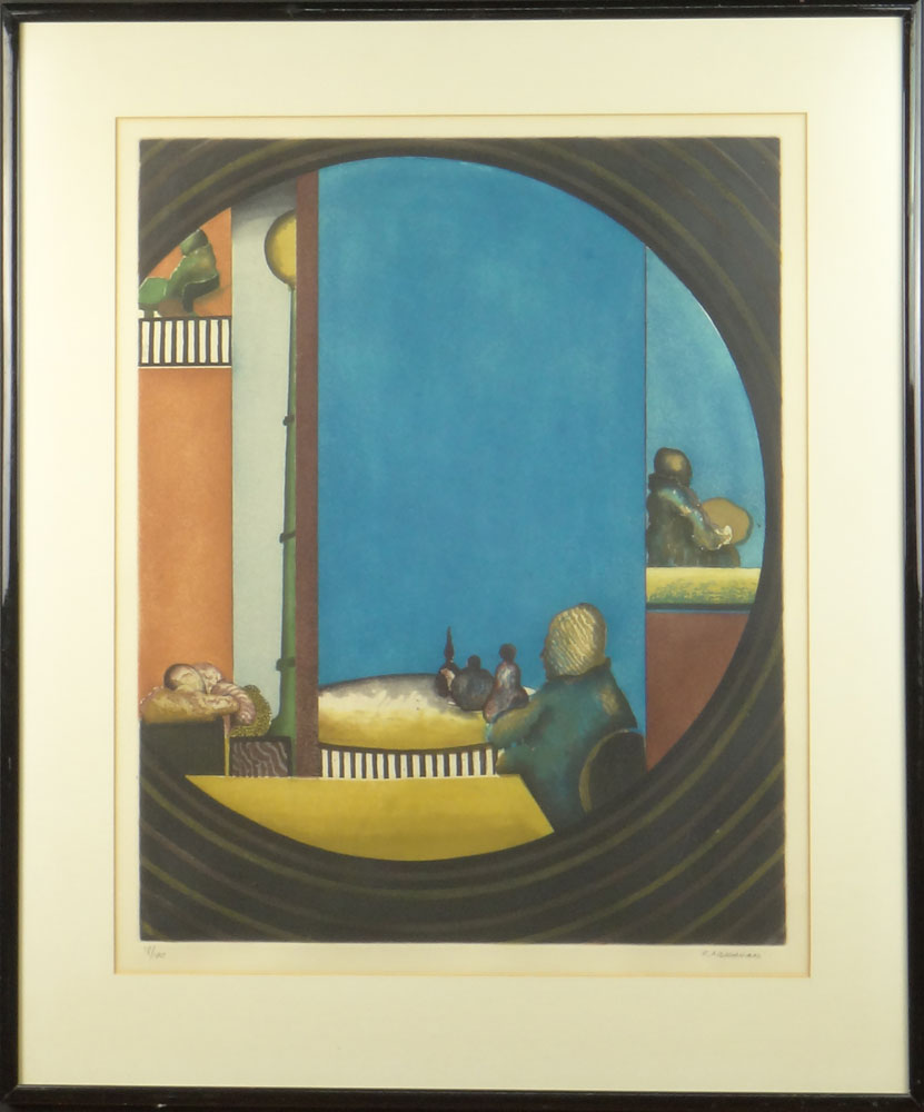 Contemporary Color Lithograph