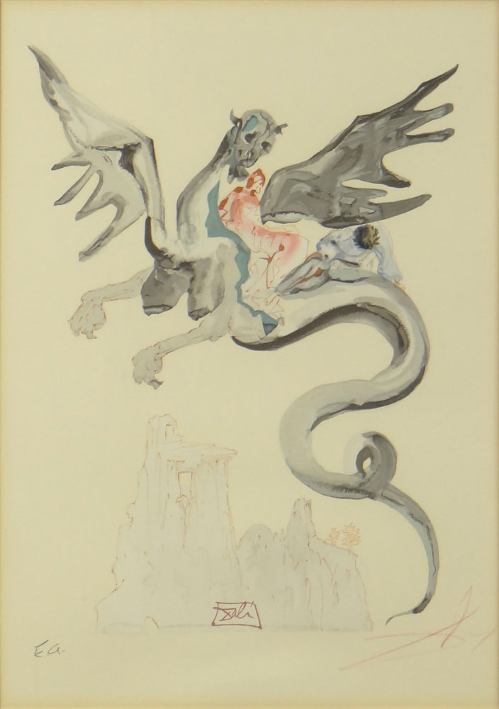 Salvador Dali, Spanish (1904-1989)  Color Lithograph