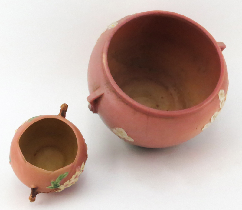 Two (2) Vintage Roseville Pottery Bowls