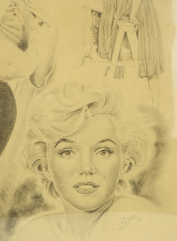 Vintage Lithograph "Marylin Monroe" by Glen Banse