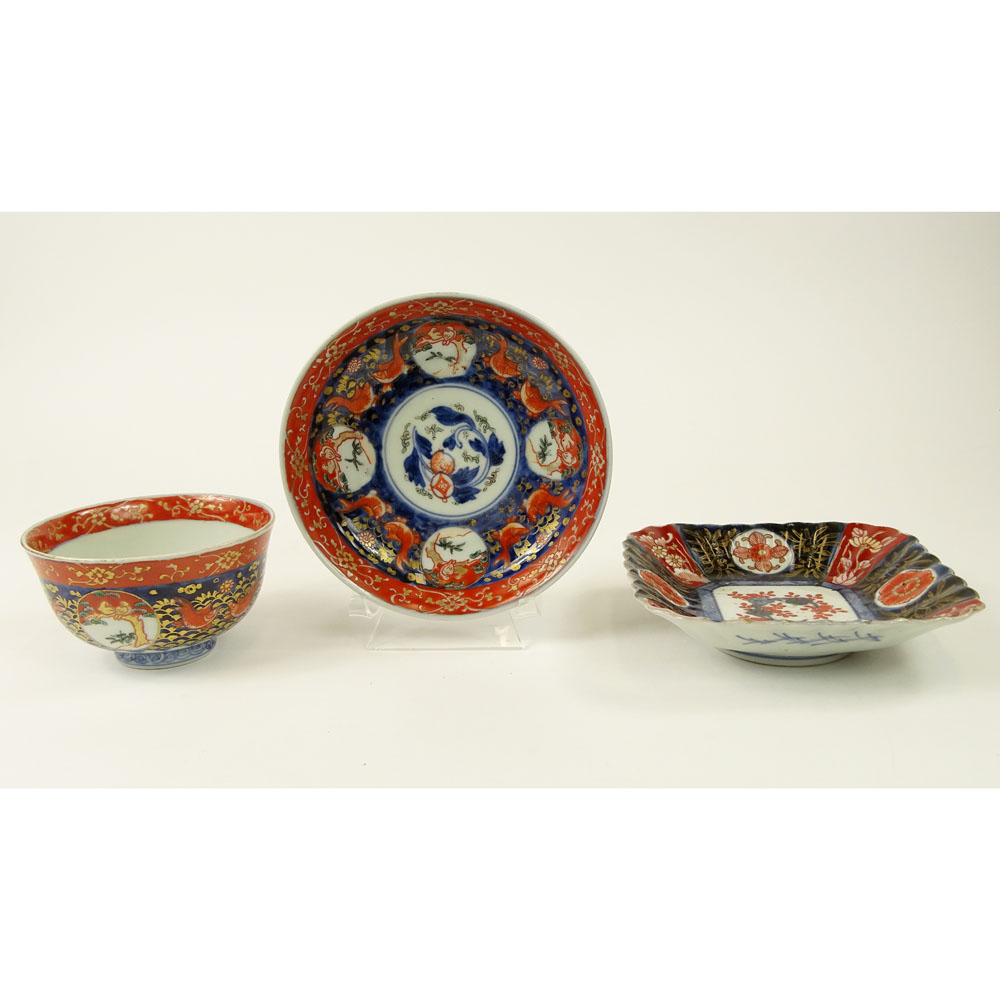 Lot of Three (3) Japanese Imari Porcelain Bowls