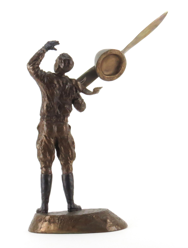 Mark Hopkins, American (20/21st century) Limited Edition "Flight of the Spirit" Bronze Sculpture