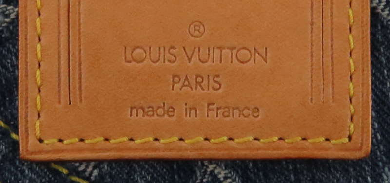 Louis Vuitton Blue Denim Monogram Sac Plat Bag.