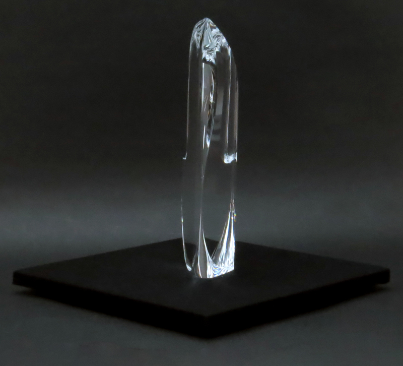 Christopher Ries, American (b. 1952) Optic Glass Sculpture "Embrace". 