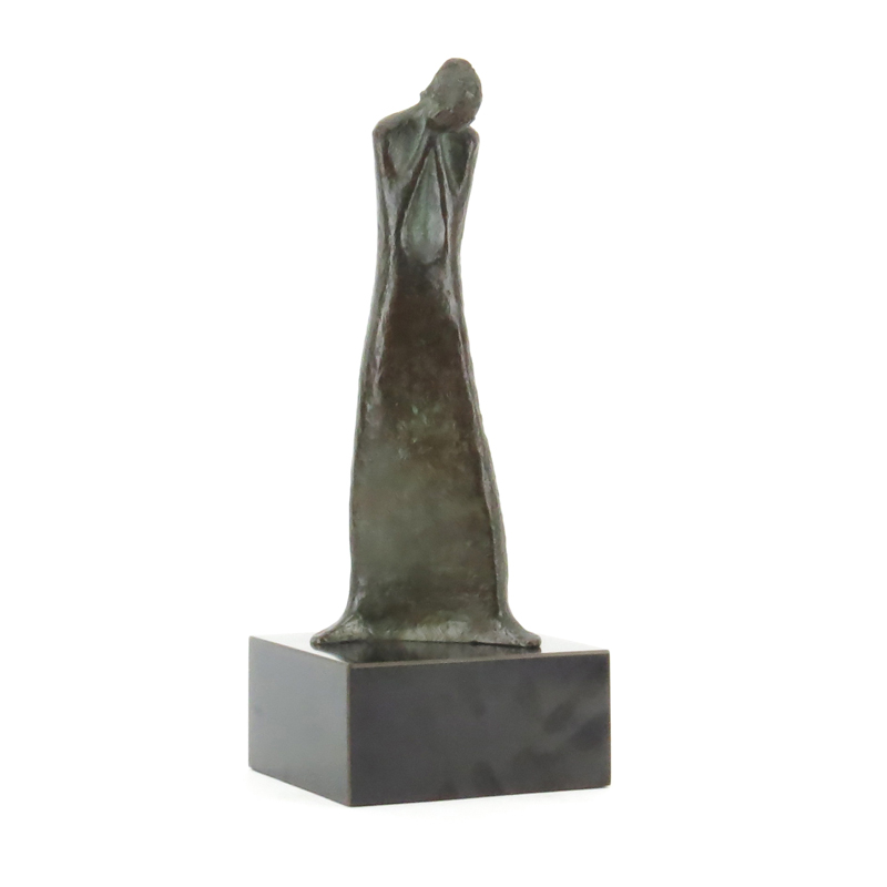 David Unger, American (20th C) Bronze sculpture "Weeping Mother".