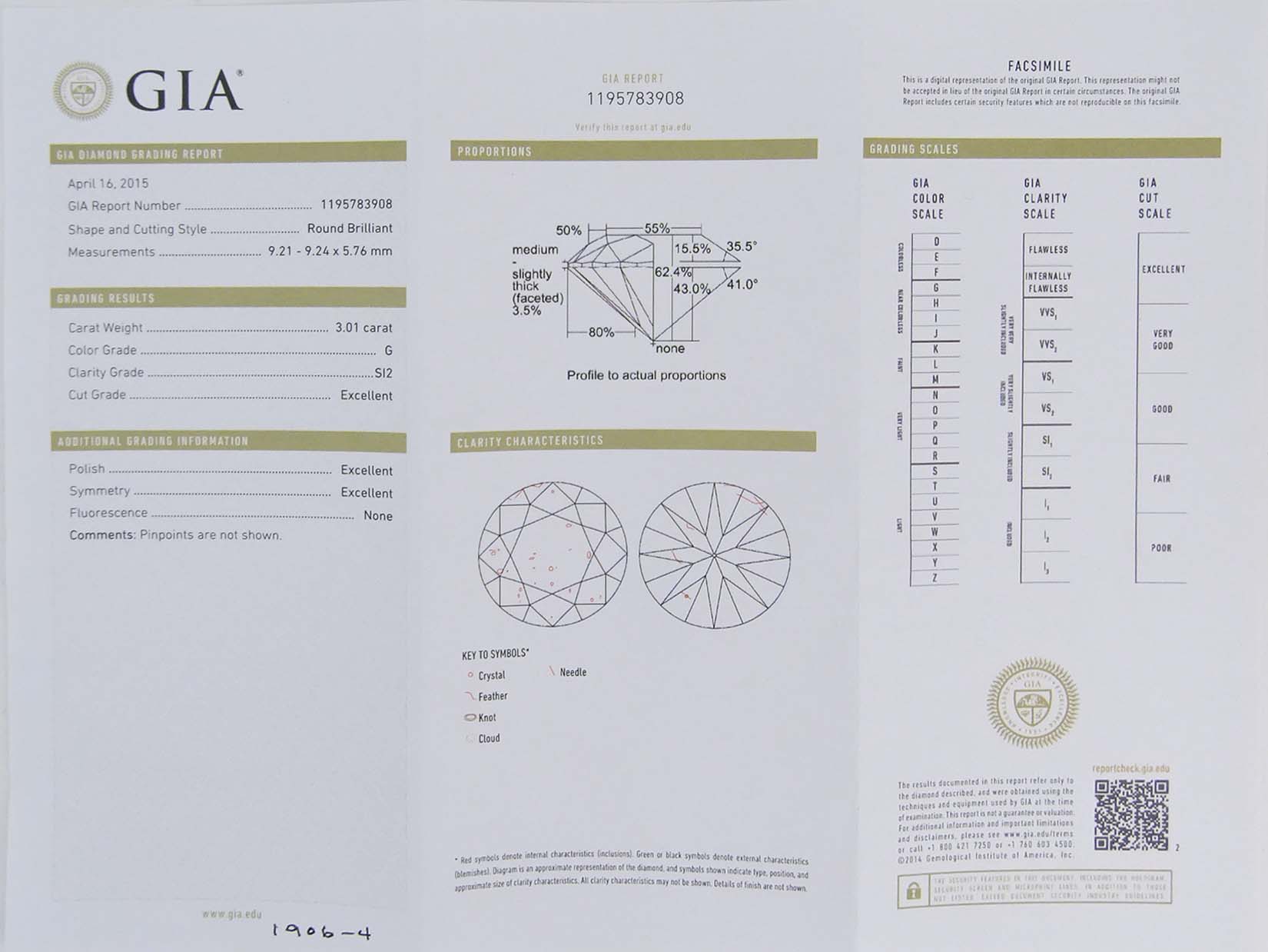 GIA Certified 6.02 Carat TW Round Brilliant Cut Diamond and 18 Karat White Gold Ear Studs.