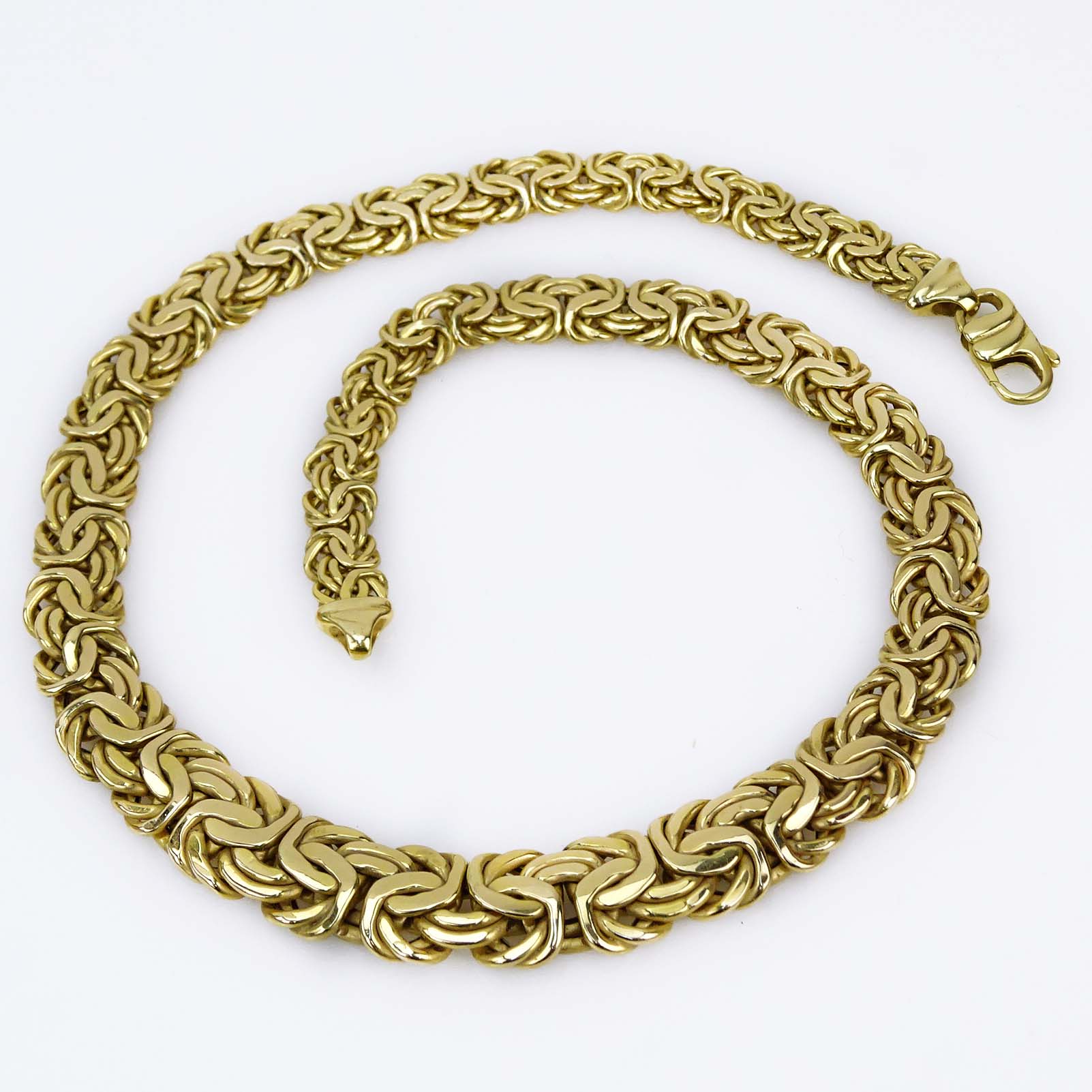 Vintage Italian 14 Karat Yellow Gold Link Necklace.