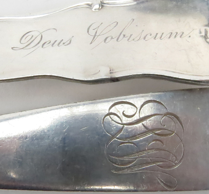 Grouping of Two (2) Repousse Sterling Silver Tableware.