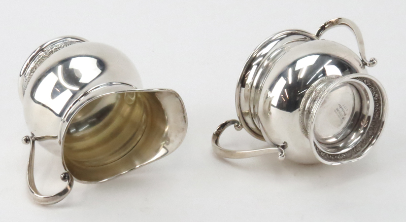 International Sterling Silver "Prelude" Creamer & Sugar. 